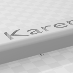 Screenshot-22.png STL file Name Tag Keychain - Karen・3D printer model to download