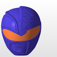 front.png power rangers mmpr green and white ranger mix helmet stl file