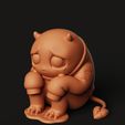 D13.48.jpg Sad Devil Demon Multi-Color 3MF | Cute Art | Bambu Ready