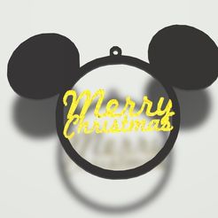 merry1.jpg Mickey Mouse Ornament Merry Christmas