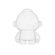 026.png Modelo 3D de gorila / macaco com baixo teor de poliéster - Pronto para imprimir e jogar