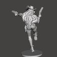 cybercowgirl4.jpg CYBER COWGIRL MODELO EM MINIATURA PARA JOGOS DE FICÇÃO CIENTÍFICA RPG DND