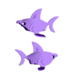 requin bleu.stl Shark slice