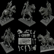 Final.png Warrior on horse - kit for 3D printing