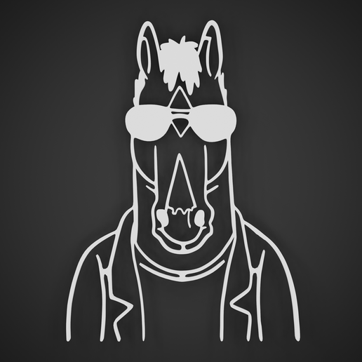 Bojack Horseman 3D model