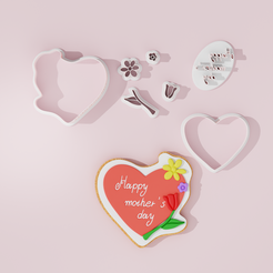 Happy-Mothers-Day-Heart.png Mother's Day #4 Cookiecutter