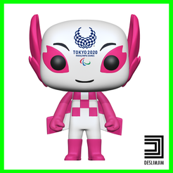tokyo-2020-00.png Download file Mascote Paraolimpíadas Graxaim Rosa Someity - Japan 2020 Olympics Mascot Funko Pop • 3D printable model, deslimjim