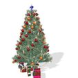 0_00016.jpg Chrismas Tree 3D Model - Obj - FbX - 3d PRINTING - 3D PROJECT - GAME READY NOEL Chrismas Tree  Chrismas Tree NOEL