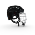 3.png Low Poly Hockey Helmet