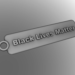 renderBlack.png Free STL file Lives Matter Keychains・3D print object to download