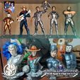 silverhawks-collection-p1-cg-pyro-3d-printing-copia.jpg Silverhawks collection pack 1 - 5 Main models + 5 busts superheroes