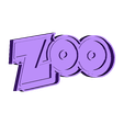 Zoo logo.stl Songs from the zoo logo cookie cutter