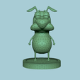 Wireframe 2.png Courage - The Cowardly Dog - Low Poly Printable Miniature