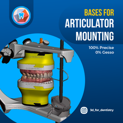 Carrosel-5x1_01.png STL file Bases for articulator mounting + Gifts・3D printer design to download