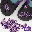 SPOOKY-LETTERS-CROC-CHARMS-3D-PRINTABLE-by-qbed-5.jpg 🐊 ALPHABET CROC CHARMS [SPOOKY LETTERS]