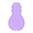 Potion vial-cookiecad.stl Zaubertrank Fläschchen Ausstecher und Stempel