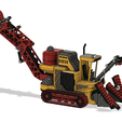 b622fa77-935f-4a56-99b8-0050dd94fd26.png Yellow Sugarcane Harvester With Movements