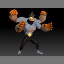 GigantamaxMachamp1.jpg Fichier STL Pokemon Gigantamax Machamp・Modèle imprimable en 3D à télécharger