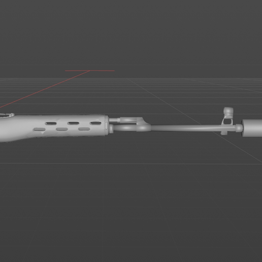🔫 Soviet SVD sniper rifle digital model material-1・ OBJ File for 3D ...