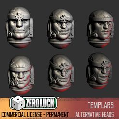 MyminifactorycOMMERCIAL.jpg Templars - Alternative heads - Commercial License