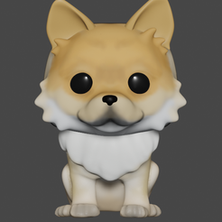 pom.png STL-Datei Pomeranian (nicht pelzig)・Vorlage für 3D-Druck zum herunterladen