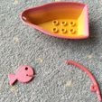 IMG_20200501_164139.jpg Duplo compatible fisher boat + rod + fish