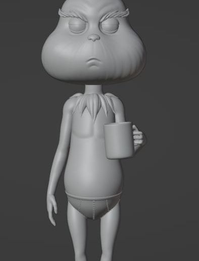 el-grinch_1.jpg El Grinch 3D-printable STL