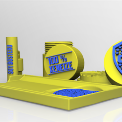 Render-1.png WEED TRAY AND ACCESSORIES - ARGENTINEAN SOCCER - BOCA JUNIORS