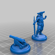 Pirate_Warforged_Artificer_and_Cannon_minis.png Warforged Pirate Artillerist Artificer and Naval Eldritch Cannon - D&D Miniature