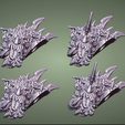 Chaostroll-heads.png STL file Fantasy Football Mutated Troll - Pre-supported・3D printer design to download, Brutefun