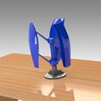 Untitled 721.jpg Pro VERTICAL AXIS WIND TURBINE with or without Optional PRINTED Bearings