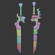 twins_swords3.jpg Varian Wrynn's swords Shalla'tor and Ellemayne twin blades printable model