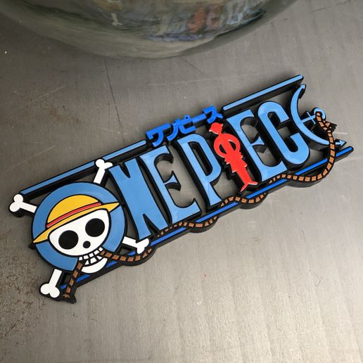 💬 LOGO ONE PIECE・3D Print with the Cr10 v2 3D printer・Cults