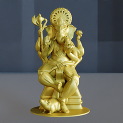 3.png STL file Ganesh ji idol statue STL・Template to download and 3D print