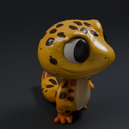 Cute Gecko 3 3D printable STL miniature