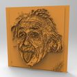 Einstein_Face_Tile_04.jpg Minecraft 3DPrinting Art Tile - Albert Einstein's Face -