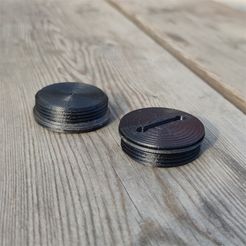 Bouchons.jpg Archivo STL Tapón del depósito del barco (agua, combustible, residuos)・Objeto imprimible en 3D para descargar