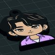 JINU-3.jpg JINU Multicolor Flat Keychain - K-POP Warriors