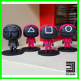 round-six-all.png 3D file SQUARE SUPERVISOR - ROUND 6 SIX SQUID GAME 오징어게임 OJINGEO GEIM FUNKO POP・3D printable model to download