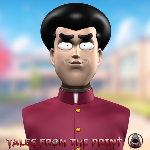 High School! Kimengumi - Le collège fou fou fou - Go Reietsu bust fan art - One part and multipart versions High quality by Tales From The Print.