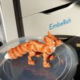 Renard mignon de Flexi Print-in-Place