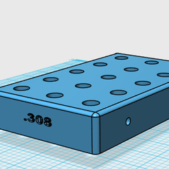 Block.png 3D file .308 BULLET RACK・3D printable model to download