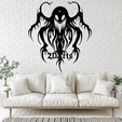 Horror-Creature48.png Horror Creature 2D Wall Art/Window Art - Fichiers numériques STL & SVG pour l'impression 3D et la découpe laser
