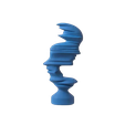 02.png Abstract Face Statue