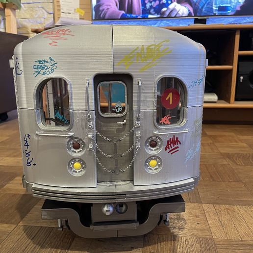 その他 DRAGON76 SUBWAY TRAIN 🆕 Half MTA 80'S New York subway train・ 3D File for 3D printing