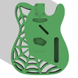 green.png Standard Fender Telecaster Body SpiderWeb