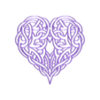 output - 2022-05-28T175937.496.stl Decorative mural, wall decoration, panno, celtic knot, heart