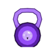 weight low poly.obj kettlebell