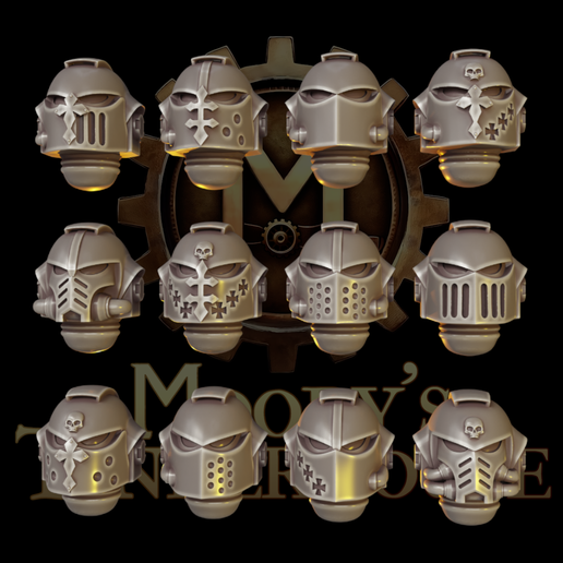 Space Knights Helmets - conversion kit [571161]