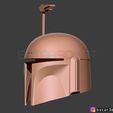 boba.15.jpg Casque Boba Fett - Mandalorian Death watch Hemet Modèle imprimé en 3D